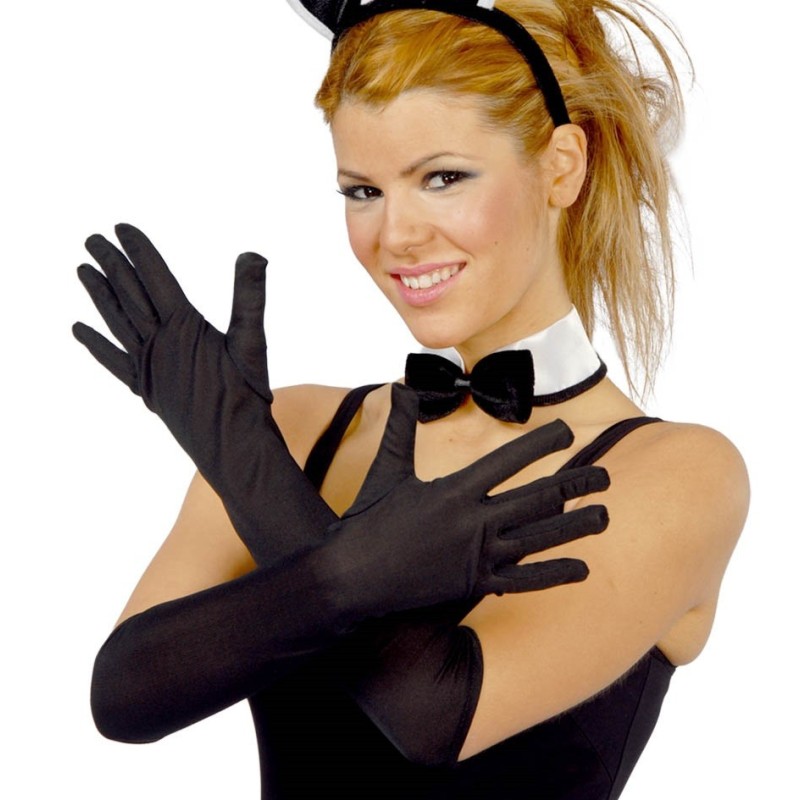 GUANTES NEGROS 40 CMS.